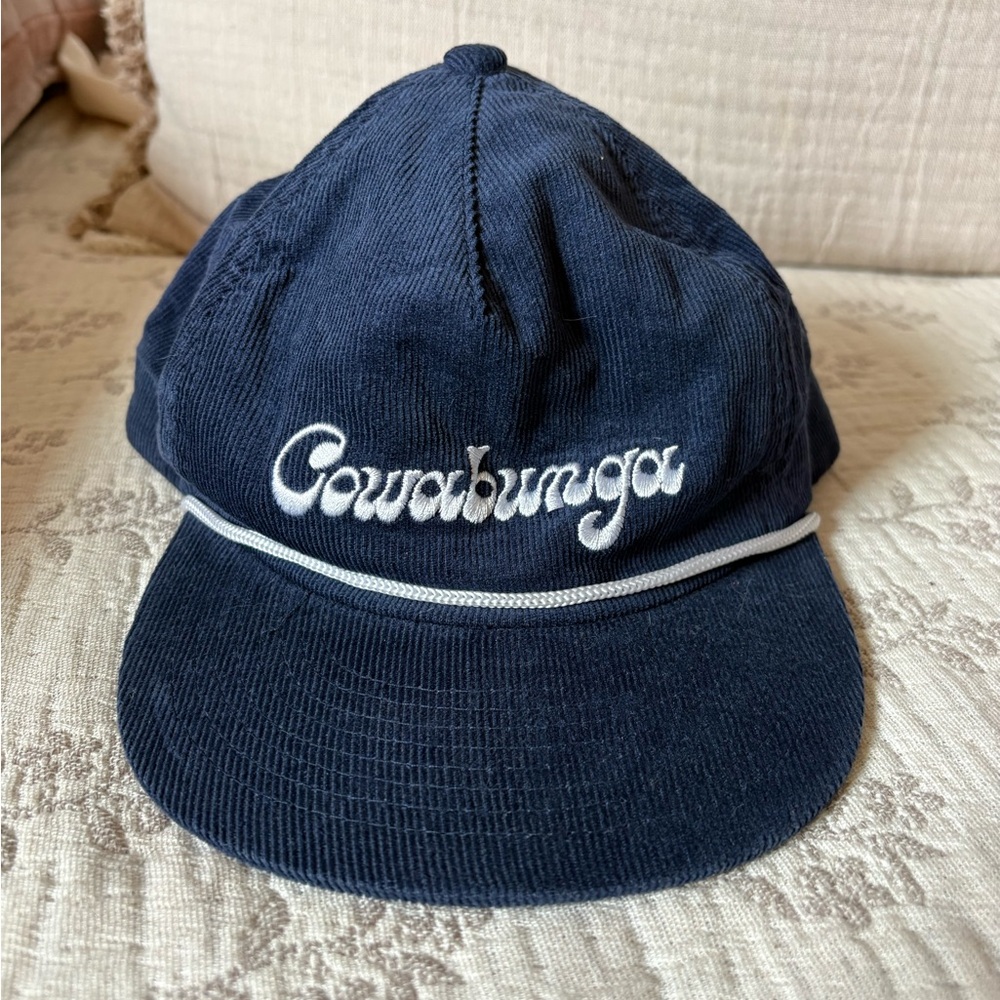Cowabunga Navy Corduroy Hat